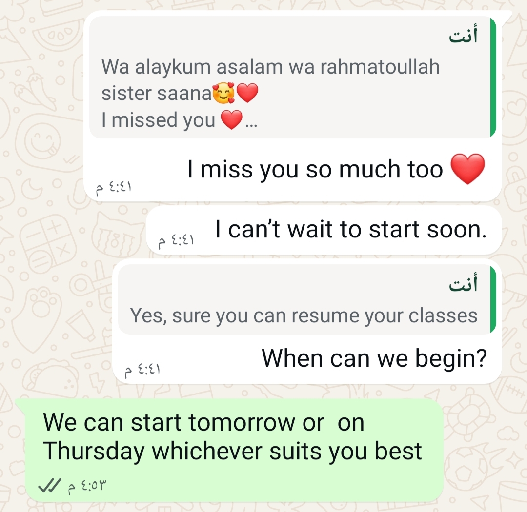 A real thank-you message from a parent to Ayah Academy